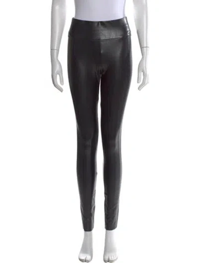 Pre-owned Wolford Skinny Leg Pants In Black