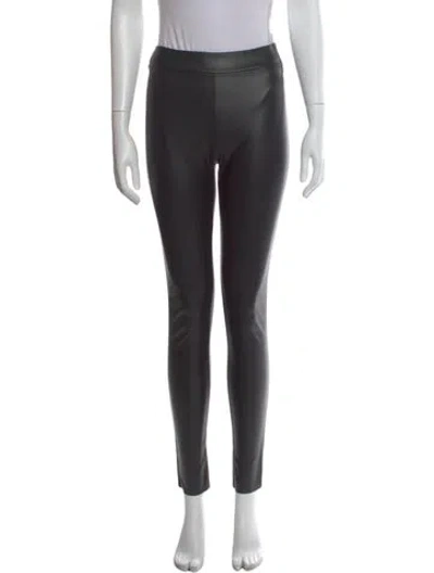 Pre-owned Wolford Skinny Leg Pants In Black