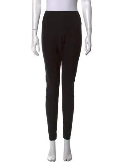 Pre-owned Wolford Skinny Leg Pants In Black