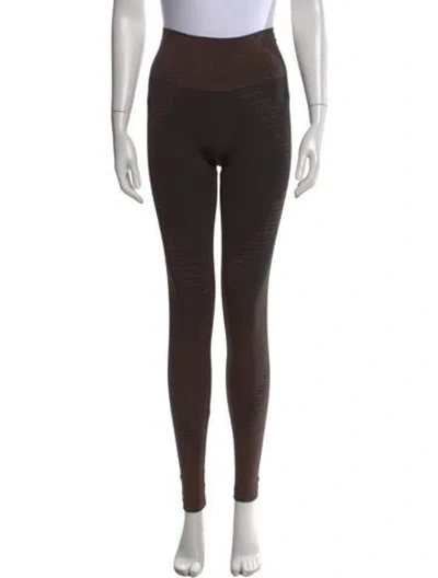 Pre-owned Wolford Skinny Leg Pants In Brown