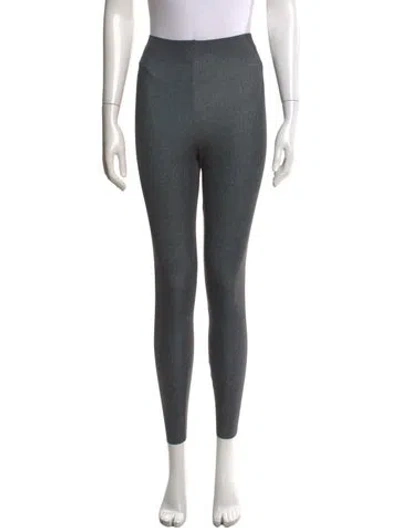 Pre-owned Wolford Skinny Leg Pants In Gray