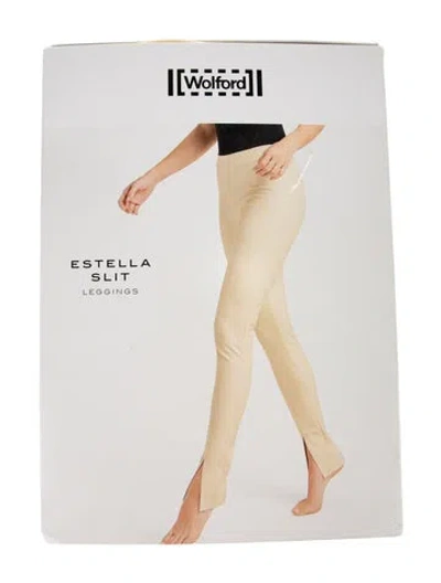 Pre-owned Wolford Skinny Leg Pants W/ Tags In Neutral