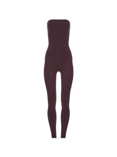 Wolford Slash Jumpsuit In Purple