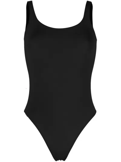 Wolford Cotton-blend Jamaika Bodysuit In Black