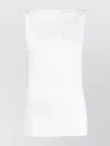 Wolford Sleeveless Jersey Top Boat Neckline In White