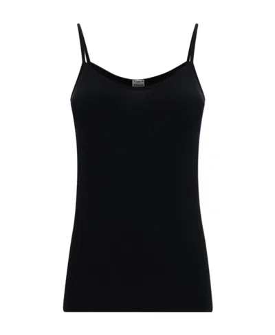 Wolford Fitted Silhouette Spaghetti Straps Stretch Top In Black