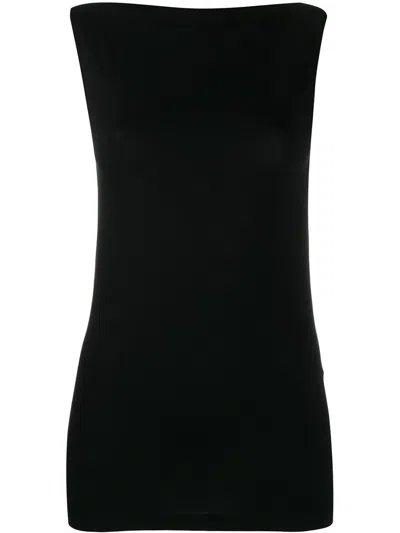 Wolford Women's 7005 Black Aurora Crewneck Stretch-jersey