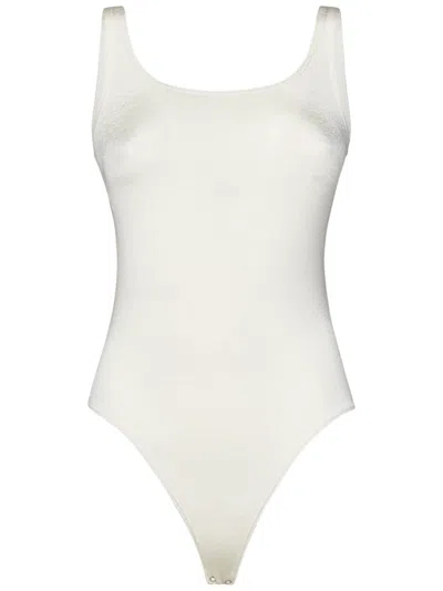 WOLFORD WOLFORD SLIM FIT BUTTER-COLORED KNIT TOP