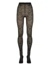 Wolford Snake-jacquard Tights In Black