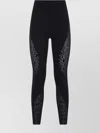 Wolford Snakeskin Pattern Stretch Leggings In Black