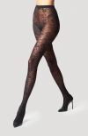Wolford Snakeskin Tights In Black