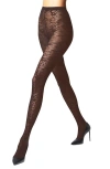 Wolford Snakeskin Tights In Umber