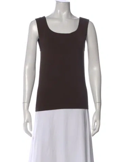 Pre-owned Wolford Square Neckline Sleeveless Top In Green
