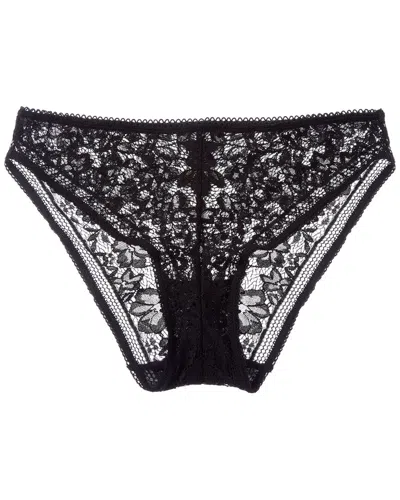 Wolford Straight Laced Bikini Brief In Black