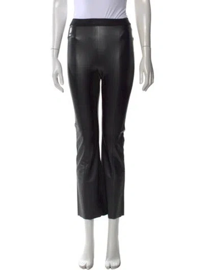 Pre-owned Wolford Straight Leg Pants In Black