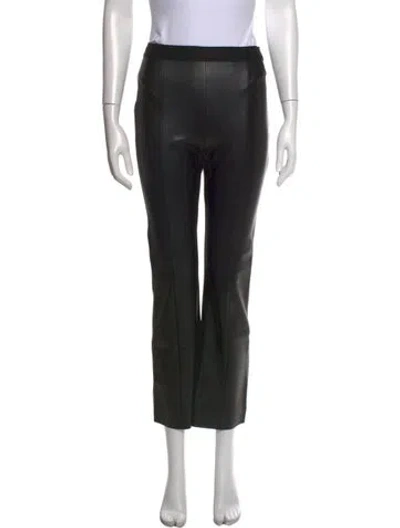 Pre-owned Wolford Straight Leg Pants In Black