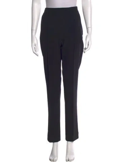 Pre-owned Wolford Straight Leg Pants In Black
