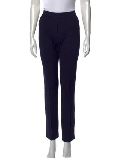 Pre-owned Wolford Straight Leg Pants In Blue