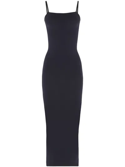 Wolford Silhouette-enhancing Maxi Dress With Spaghetti Straps In Black