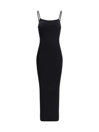 Wolford Silhouette-enhancing Maxi Dress With Spaghetti Straps In Black