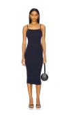Wolford Silhouette-enhancing Maxi Dress With Spaghetti Straps In Navy