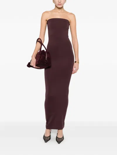 Wolford Strapless Dress In Brown