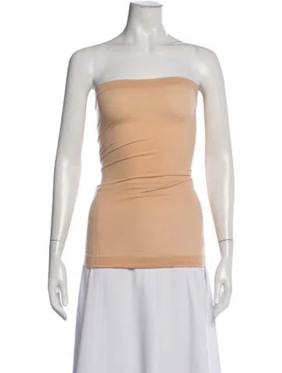 Pre-owned Wolford Strapless Top In Neutral