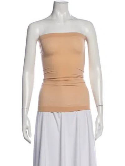 Pre-owned Wolford Strapless Top In Neutral