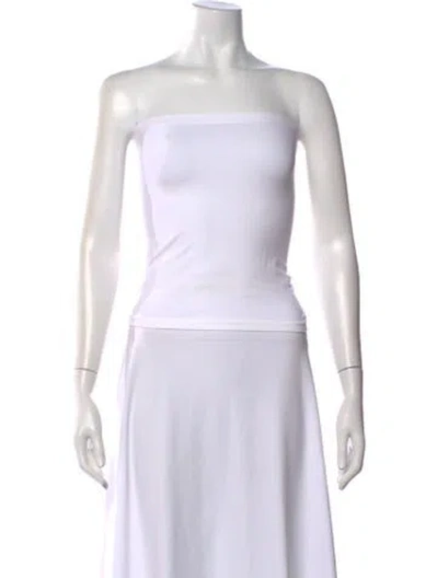 Pre-owned Wolford Strapless Top W/ Tags In White