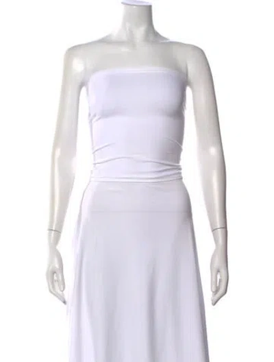 Pre-owned Wolford Strapless Top W/ Tags In White