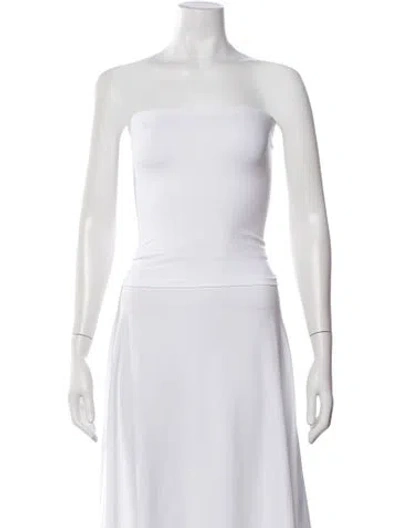 Pre-owned Wolford Strapless Top In White
