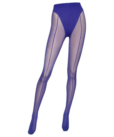 Wolford Stretch Tights In Blue