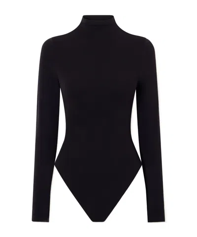 Wolford Stretch-jersey Bodysuit In Black