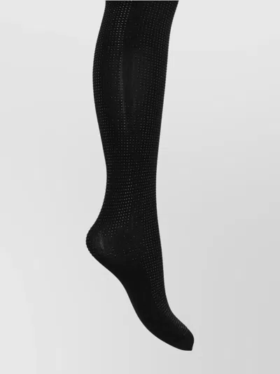 Wolford Womens Black Knitted Tights