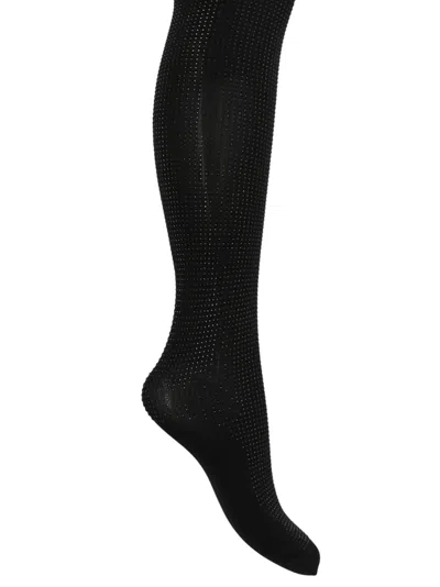 Wolford Womens Black Knitted Tights
