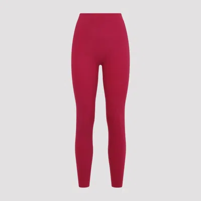 Wolford Stylish Slash Leggings In Red