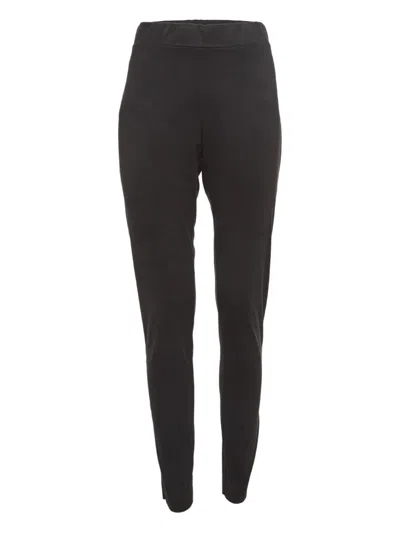 Pre-owned Wolford Suede Leggings