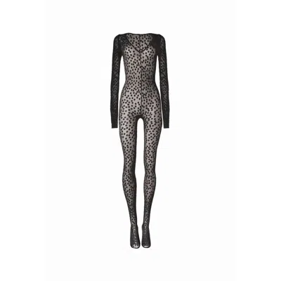 Wolford Sweet Dots Catsuit In Black