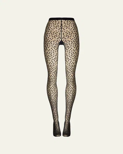Wolford Sweet Dots Soft Knit Tights In Multi