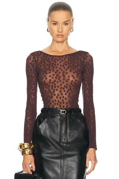 Wolford Sweet Dots String Bodysuit In Multi