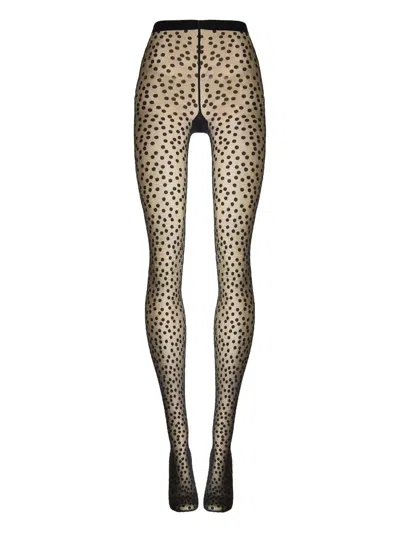 Wolford Sweet Dots Tights In Black