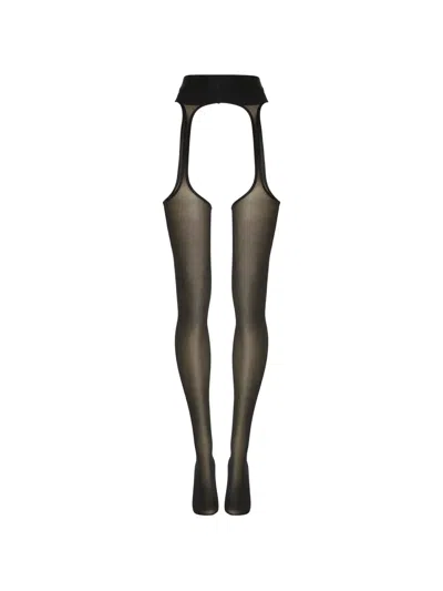 Wolford Synergy Cut-out Tights In Black