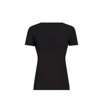 Wolford T-shirt Manches Courtes Aurora In Black