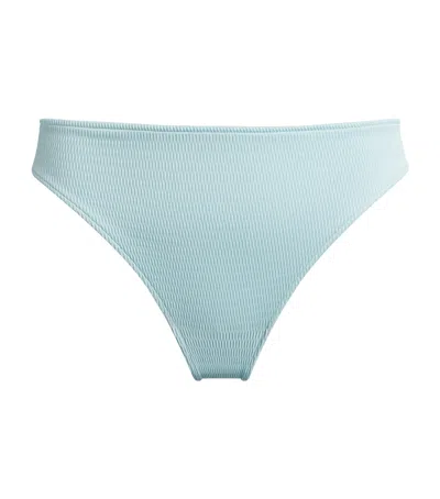 Wolford Textured Bikini Briefs In Blue