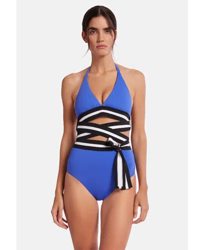 Wolford Thalassa Form Beach Bikini In Blue
