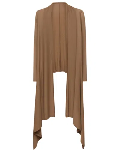 Wolford The Wrap Cardigan In Brown