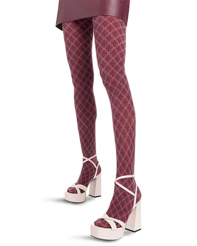 Wolford Tights In Burgundy