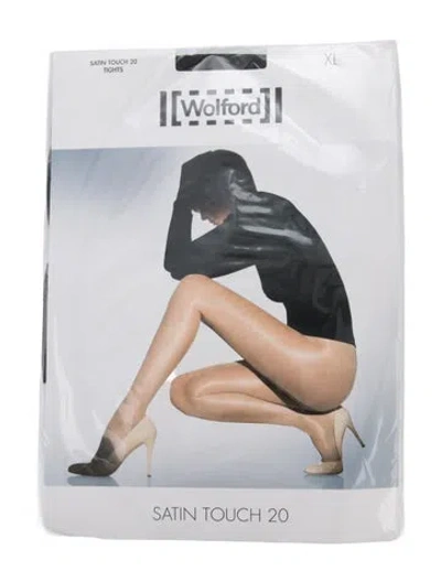 Pre-owned Wolford Tights W/tags In Black