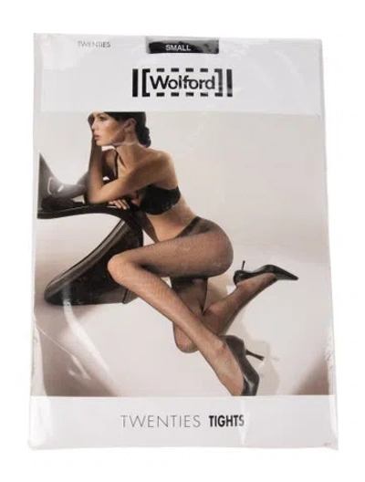 Pre-owned Wolford Tights W/tags In Black