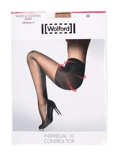 Pre-owned Wolford Tights W/tags In Neutral